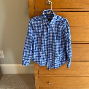 Brooks Brothers boys long sleeve performance fabric button down